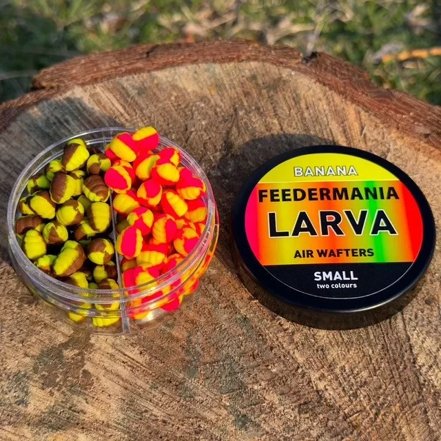 Feedermania Larva Air Wafters Two Tone lárva alakú horogcsali Banana S Árcsökkenés
