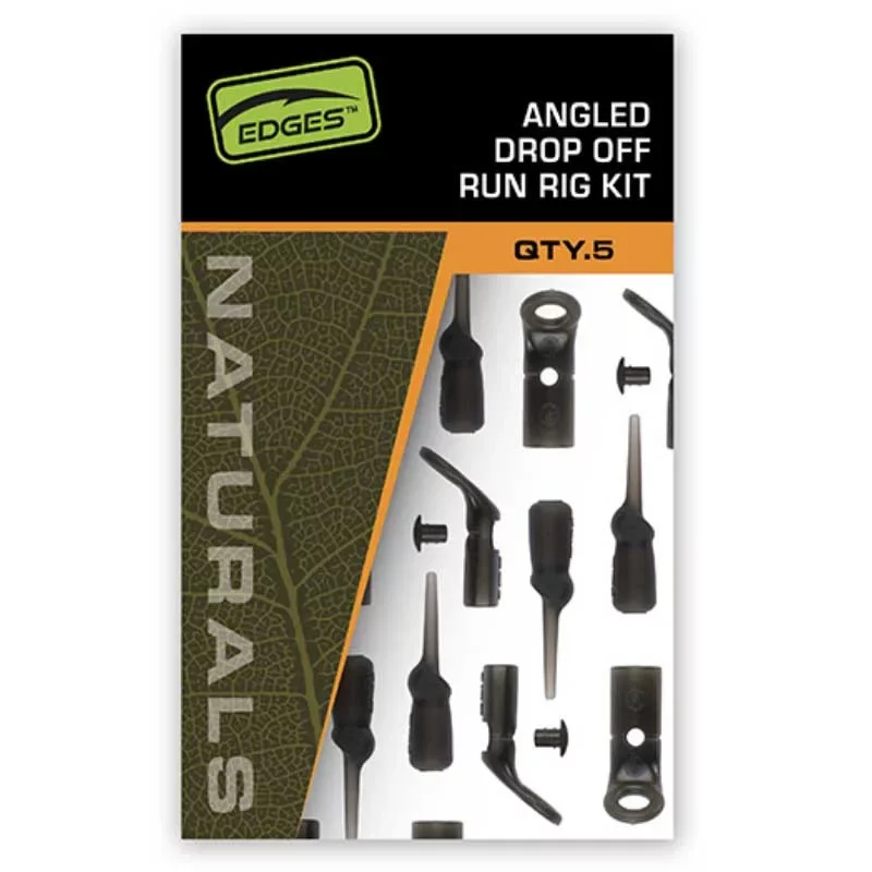 Nézd meg most Fox Edges Naturals Angled Drop Off Run Rig Kit csúszó szerelék 5db