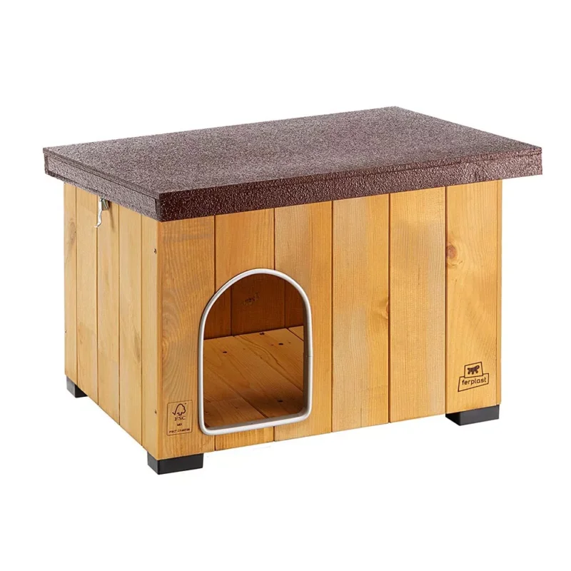 Ferplast Baita 60 Professional fa kutyaház 67x53x55,5cm (87014000) Ajánlat