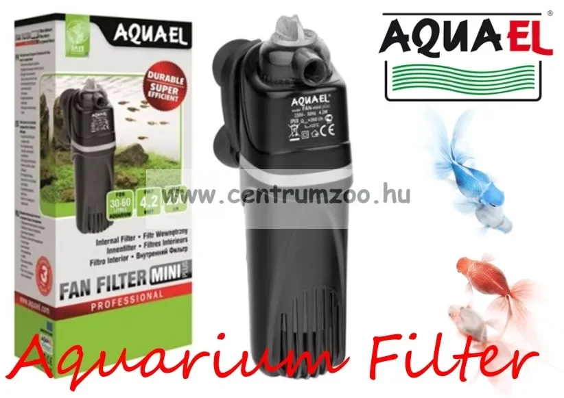 Aquael Fan Mini Plus Akváriumi Belsőszűrő 30-60l (101786) Biztonságos fizetés