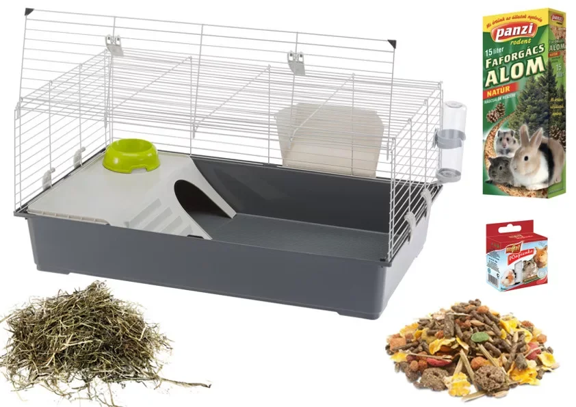 Ferplast Rabbit 100 Mega Pack New Full felszerelt nyúlketrec (57052370MP) Vásárlói kedvenc