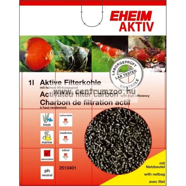 Outlet Eheim Aktiv (Speciális Aktív Szén) 2 Liter Hálós (Granulált Tartós Tasakos) (2513051)