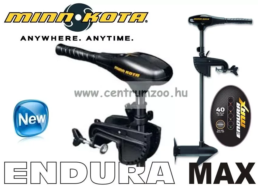 Kihagyhatatlan ajánlat Minn Kota Endura Max 50 91cm elektromos csónakmotor, kijelzővel, fokozat mentes (901546)