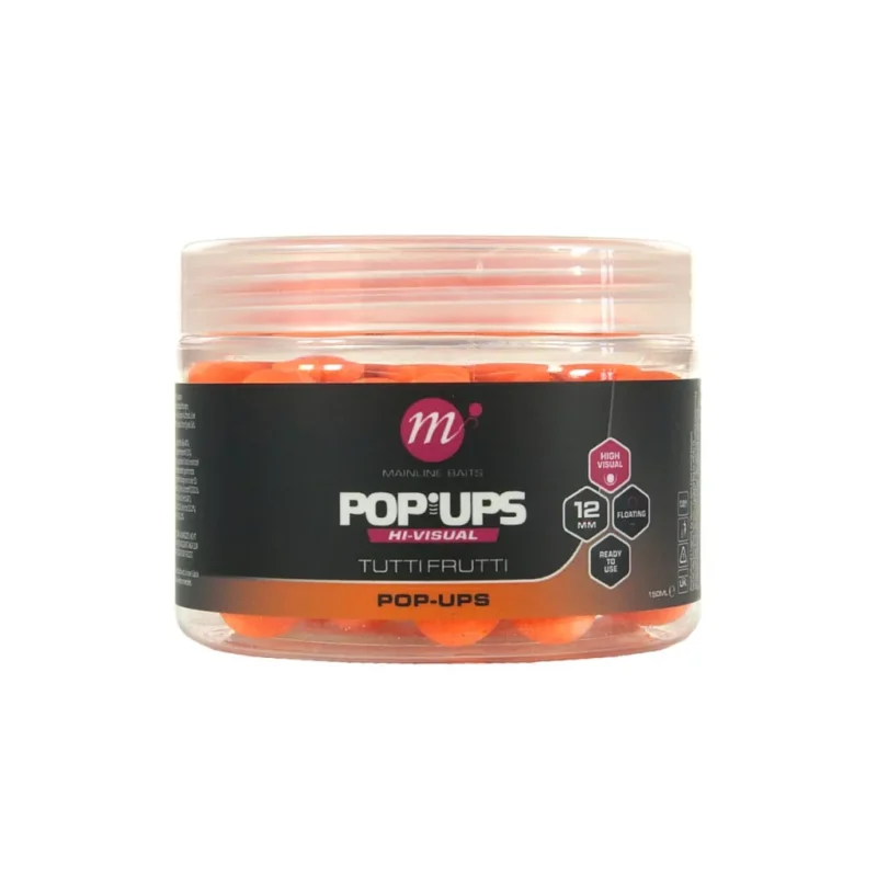 Mainline Baits High Visual Pop-Ups Tutti Frutti 15mm 50db Lebegő Fluo bojli (M13003) Kihagyhatatlan ajánlat