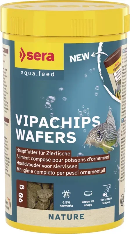 Vásárlói kedvenc Sera Vipachips Wafers Nature 37g 100 ml tablettás haltáp (000514)