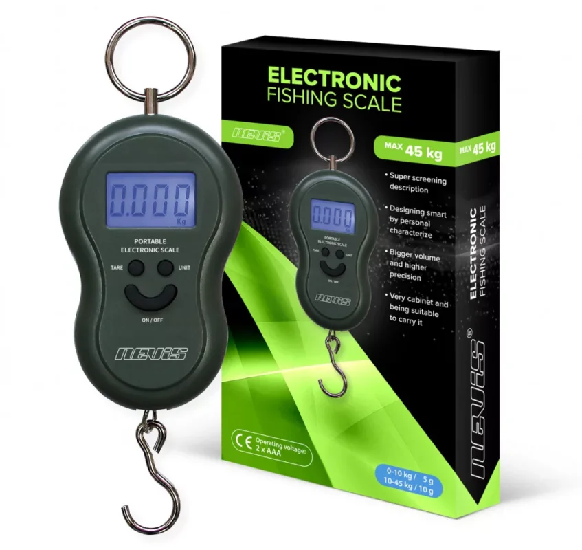 Újdonság Mérleg - Nevis Elektromos horgász mérleg 45kg (8303-040)