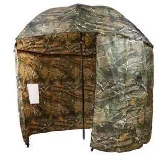 Azonnali szállítás Ernyő - Carp Zoom Umbrella Shelter Camou sátras horgászernyő UV 250cm (CZ5975)
