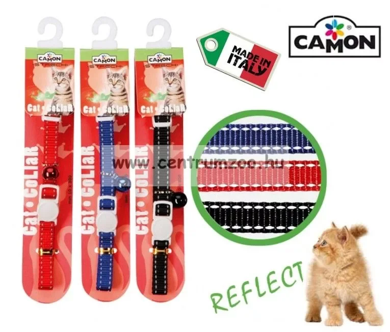 Camon Cat Collare Gatto Nylon Reflex Fényvisszaverő Nyakörv Cicáknak (Dg016) Exkluzív ajánlat