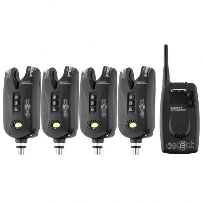 Bestseller Carp Academy Bite Alarm Set Detect 4+1 (6320-004) elektromos kapásjelző szett