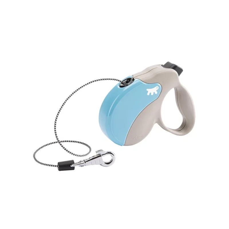 Ferplast Amigo Cord Medium 25 kg 5 m automata póráz Beige Blue (75720018) Ajánlat