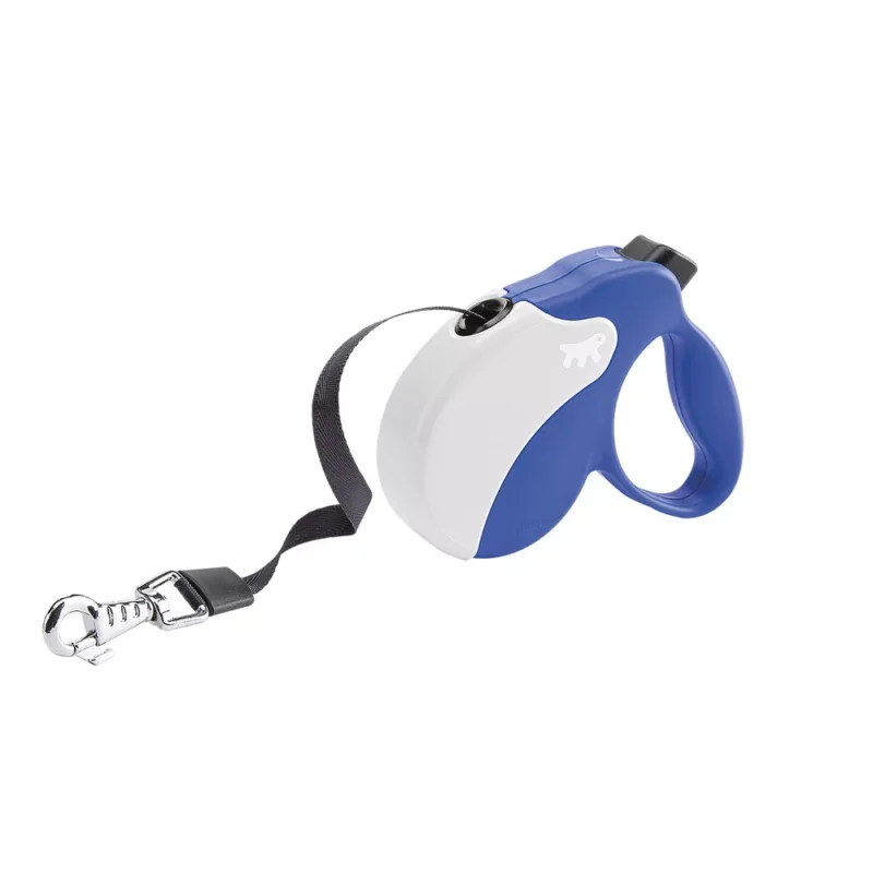 Ferplast Amigo Tape Small 15kg 5m automata póráz Blue White (75712025) Prémium