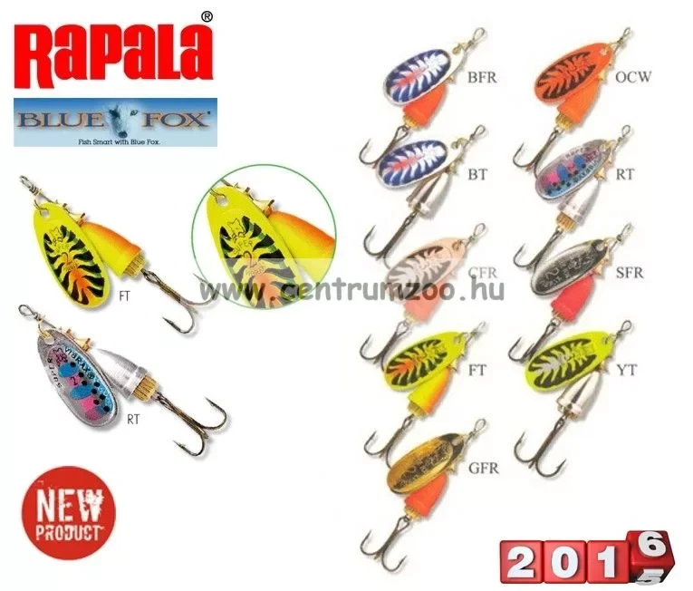 Rapala Blue Fox Vibrax Fluorescent Bff2 Villantó Rendeld meg most