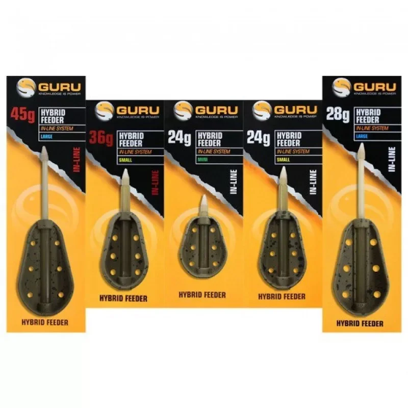 Kihagyhatatlan ajánlat Guru Large Hybrid Inline Feeder kosár 45g (GHF45I)