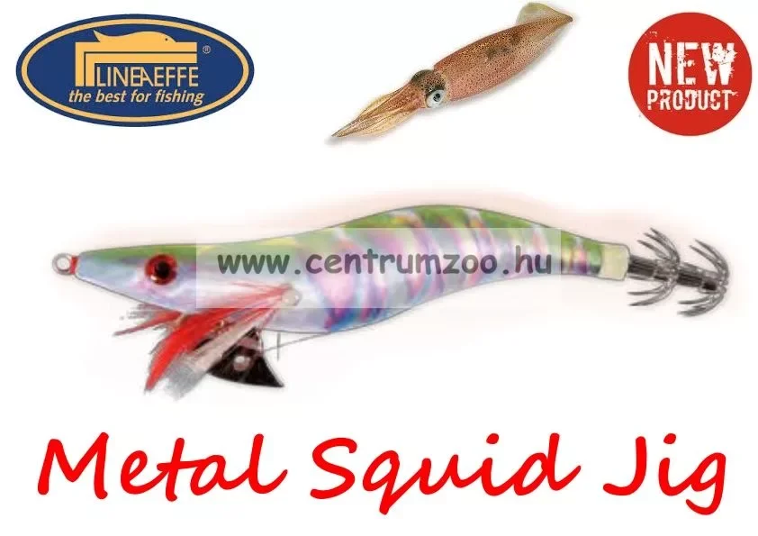 Biztonságos fizetés Lineaeffe Super Attractive Metal Squid Jig Colab-5 Tengeri Műcsali 9,0Cm (5079653) -Zöld-Pink Csíkos