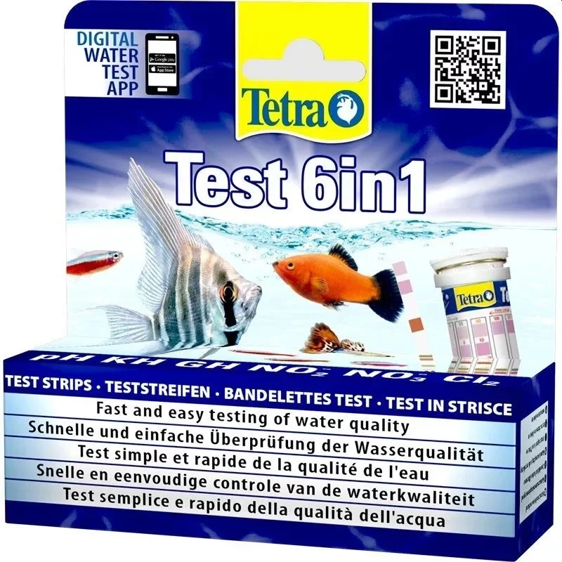 Azonnal elérhető Tetra Test 6in1 tesztcsík szett 25 tesztcsík (175488)