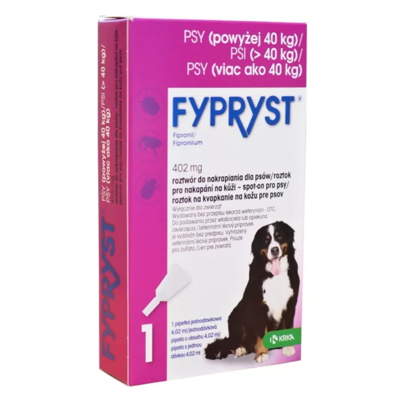 Ne maradj le Fypryst Spot On 40+ kg 4,02ml ampulla kullancs és bolha elleni csepp Kutyáknak