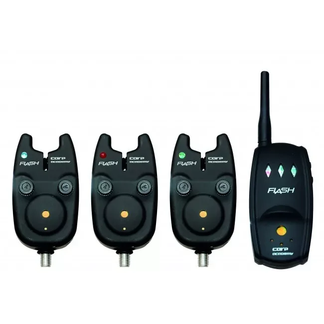 Végkiárusítás Carp Academy Flash elektromos kapásjelző szett 3+1db (6314-003)