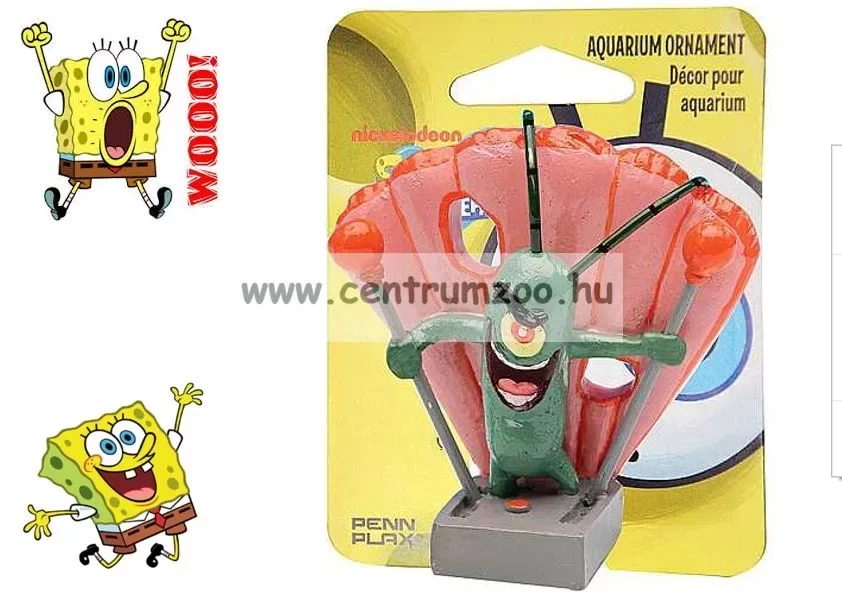 Végkiárusítás Spongebob Spongyabob Dekoráció Plankton 5Cm Akvárium Dekorációs Szobrocska (040511)