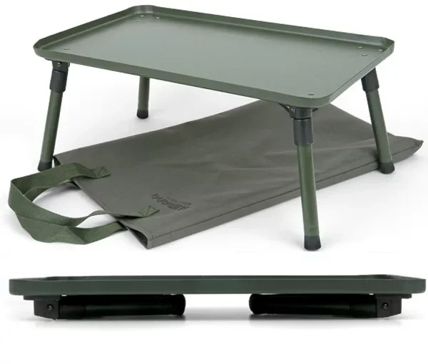 Gyors szállítás Shimano Olive Bivvy Table csalizó és sátor asztal 50x30x21cm (SHTR31KR)