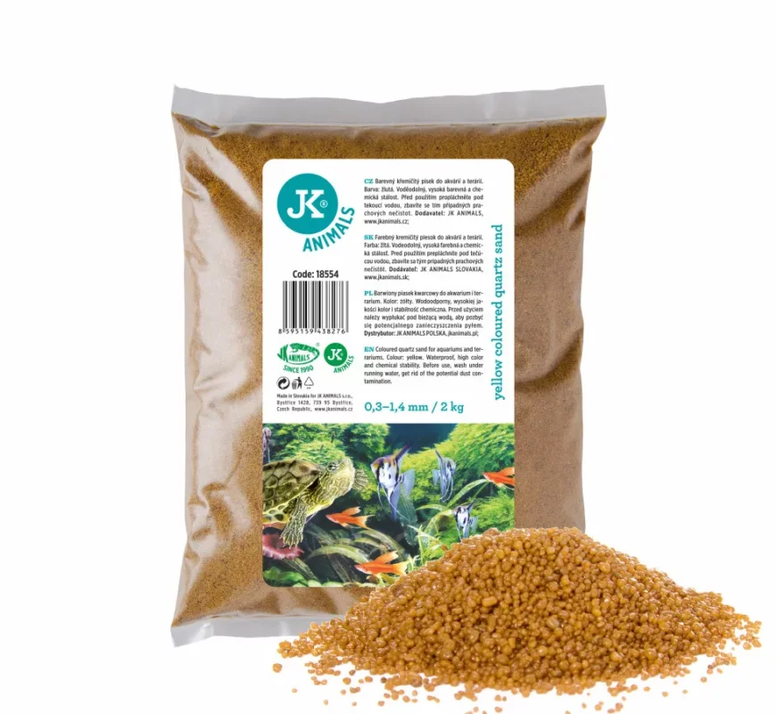 Jk Animals Aquariumsand Yellow Kavics Akvárium Dekor - sárga 2 kg (18554) Biztonságos vásárlás