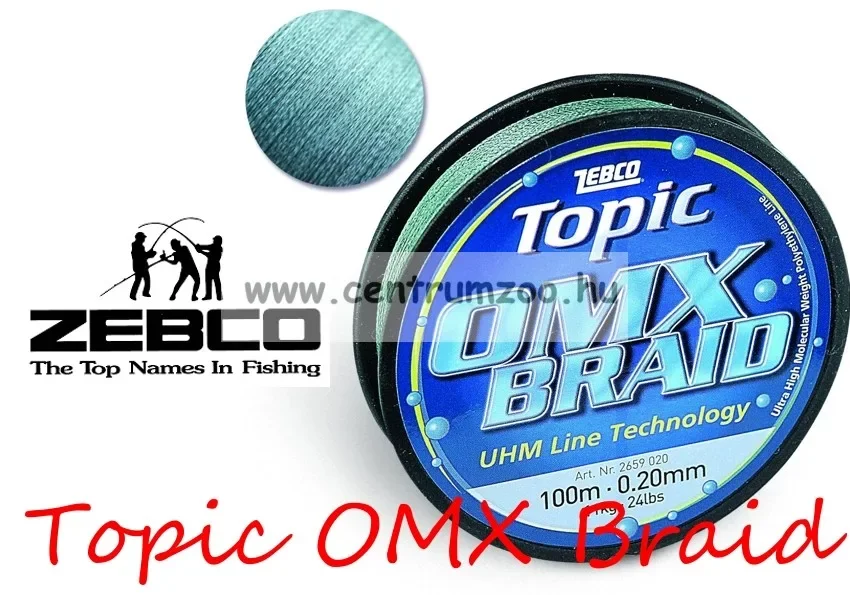 Zebco Topic Omx Braid 100m 0,35mm 25,5Kg Fonott Zsinór Különleges ajánlat