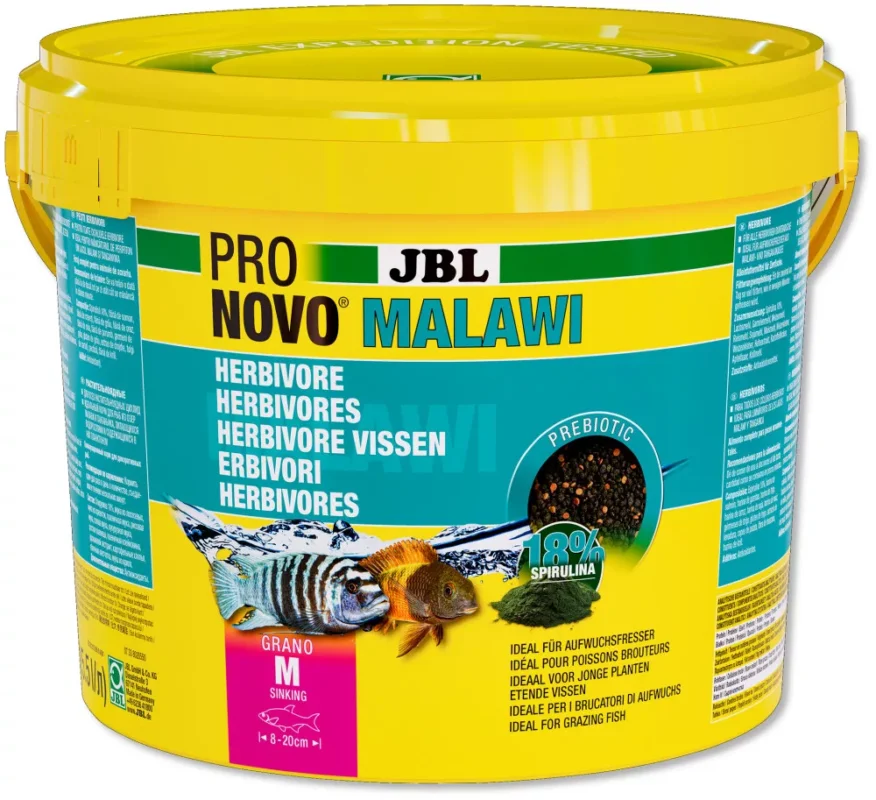 Expressz kézbesítés Jbl ProNovo Malawi Grano 5,5l sügértáp afrikai sügereknek (JBL31213)