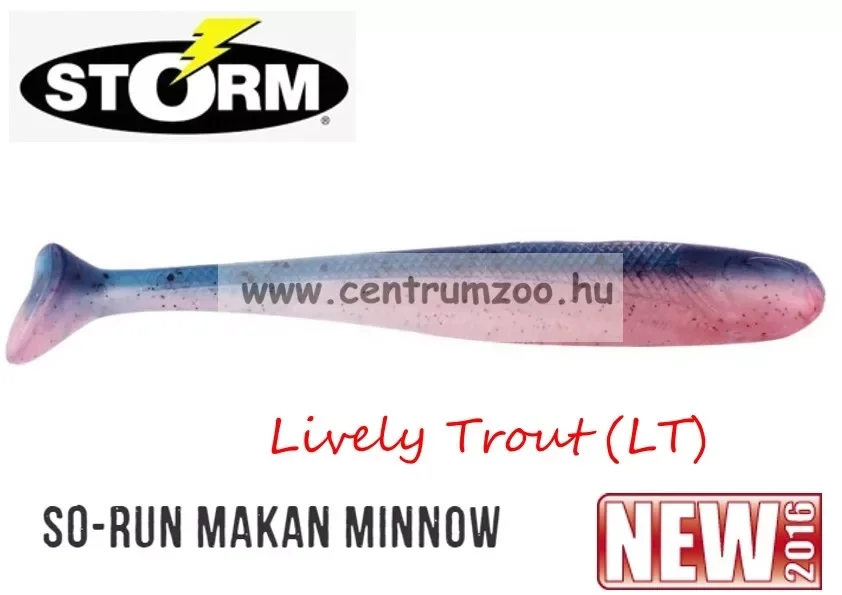 Storm So-Run Makan Minnow 4" Gumihal 10Cm 4,7G (Ssrmmb5004Lt) Vásárlói kedvenc