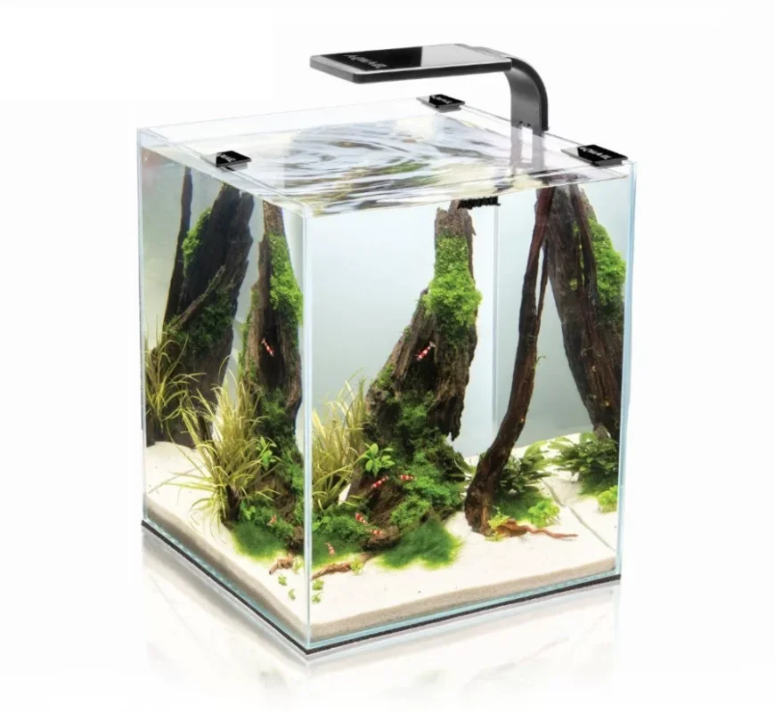 Aquael Shrimp Smart Nano Led Day&Night Akvárium Komplett Szett 30Liter Fekete (122980) Népszerű
