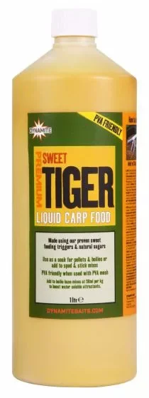 Újdonság Dynamite Baits Aroma Premium Sweet Tiger Liquid Carp Food 1liter (DY1190)