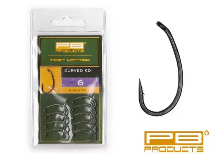 PB Products Curved KD prémium bojlizó horog 4-es 10db (CUR04) Gyors kiszállítás