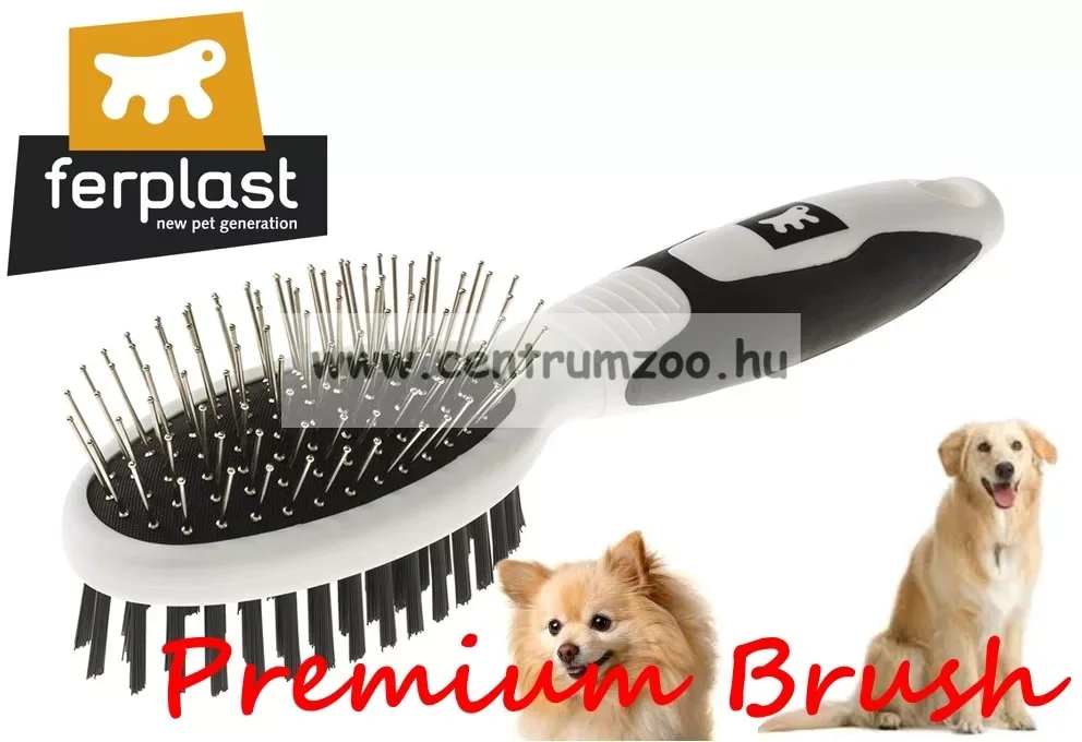 Exkluzív ajánlat Ferplast Professional Premium 5762 Double Szőrzet Ápoló Kefe Prémium (85762799)