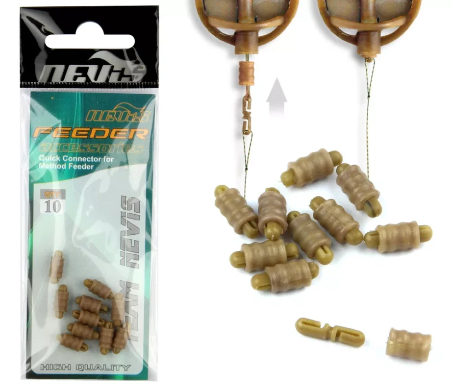 Nevis Method Feeder Quick Change Bead method gyorscsatlakozó L 10db (8100-241) Újdonság