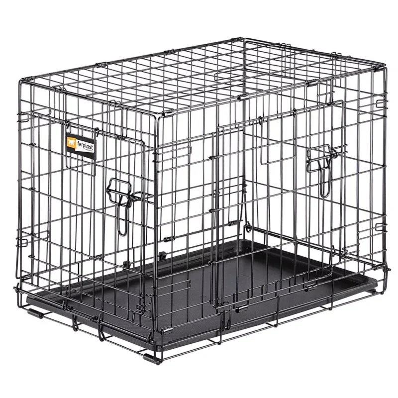 Ferplast Dog Inn Residence 60 - összecsukható fém szállító box kutyáknak 64x45x49cm (73192017 ) Szezonális akció