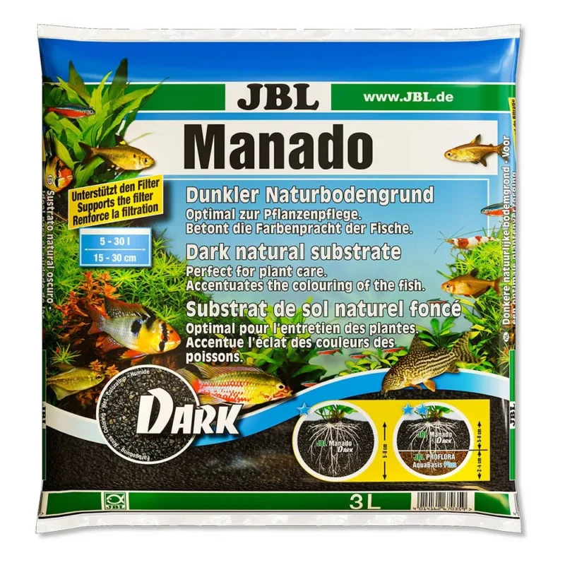 Olcsó Jbl Manado Dark Black növény talaj növényes akváriumokba 5liter (67036)