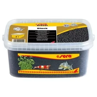 Árcsökkenés Sera Gravel Black Akváriumi kavics aljzat 3 liter 2-3 mm (032261)