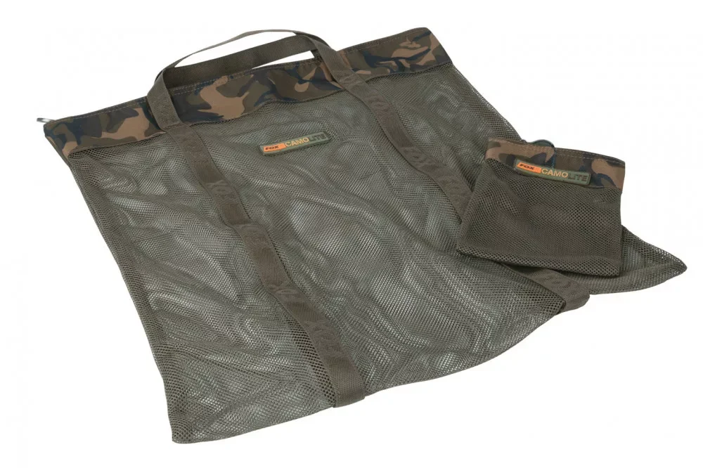 Korlátozott ajánlat Fox Camolite Air Dry Bags - Large+ Hookbait Bag Bojli Szárító Táska 51X48Cm (CLU386)