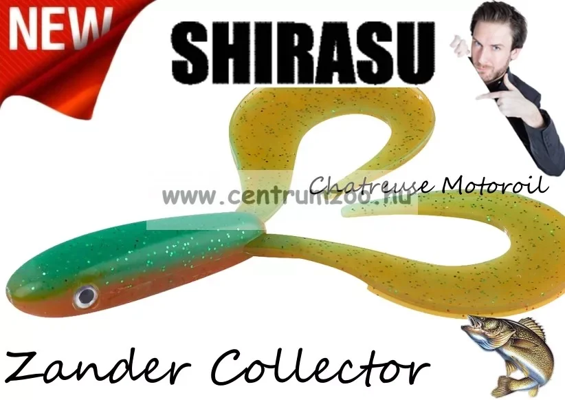 Végkiárusítás Balzer Shirasu Zander Collector Gumihal 12Cm 15G (0013676112) Chatreuse Motoroil