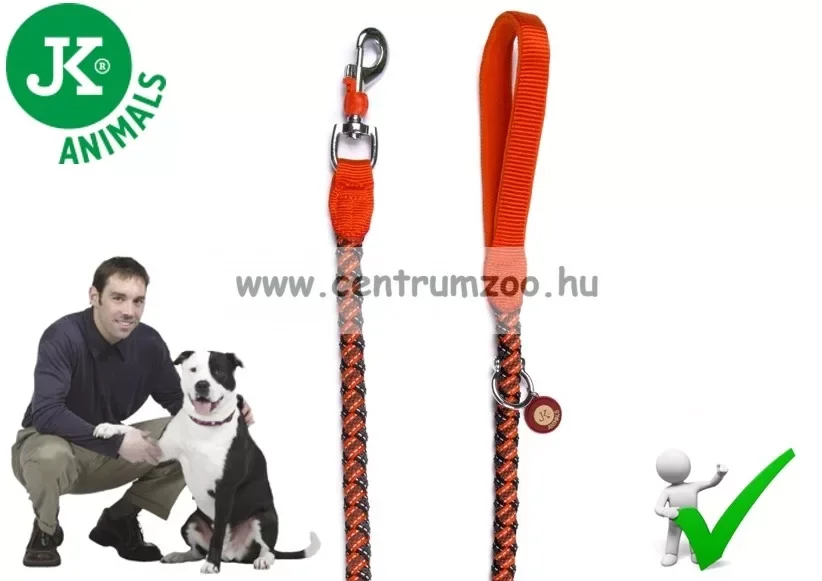 Ne maradj le Jk Animals Comfort 120Cm 15Mm Erős Póráz (41810-1) Narancs