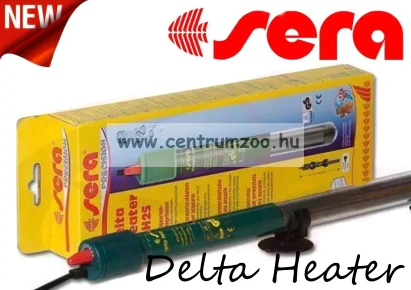 Csak ma Sera Delta Heater Dh 200W Új Automata Hőfokszabályzós Vízmelegítő 100-250L (8706)