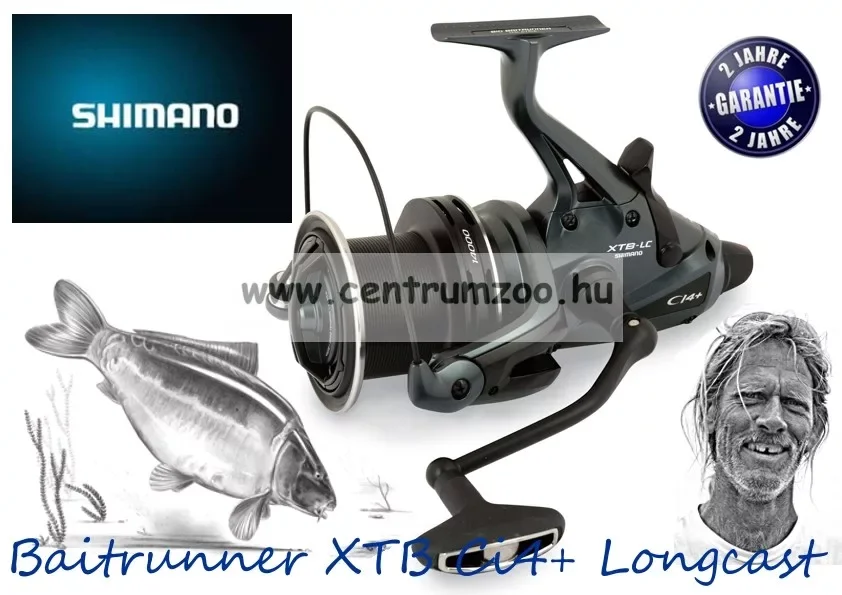 Shimano Medium Baitrunner Ci4 XTR-B LC nyeletőfékes orsó (MBTRCI4XTBLC) Exkluzív ajánlat