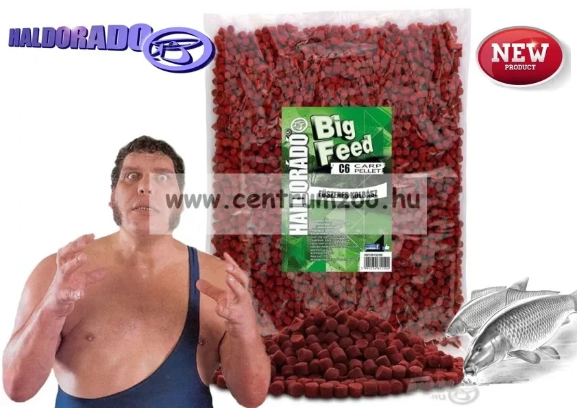 Haldorádó Big Feed - C6 Pellet - Fűszeres Kolbász 2,0 Kg Árengedmény