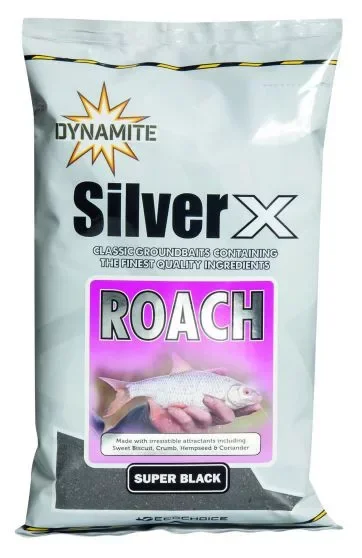Dynamite Baits Silver X Roach Super Black 1kg etetőanyag (SX506) Legnépszerűbb