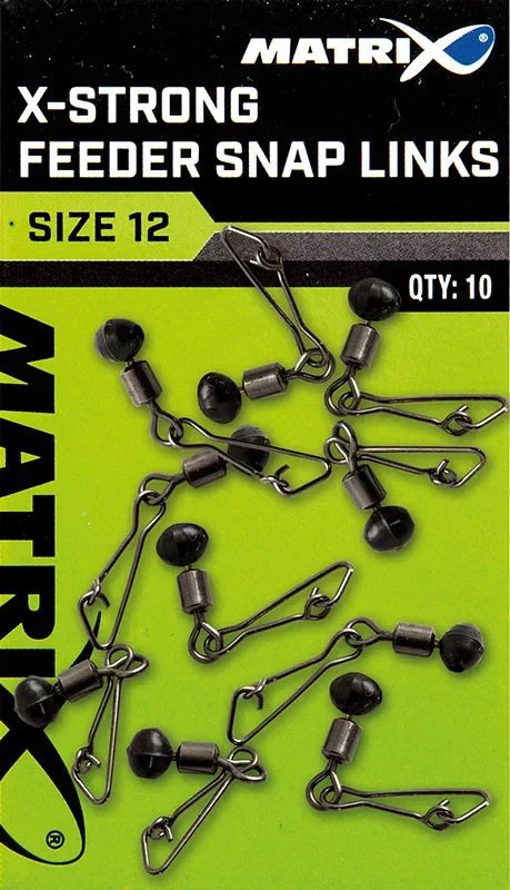 Fox X-Strong Feeder Bead Snap Links size 10 forgókapocs 10db (GAC374) Akció