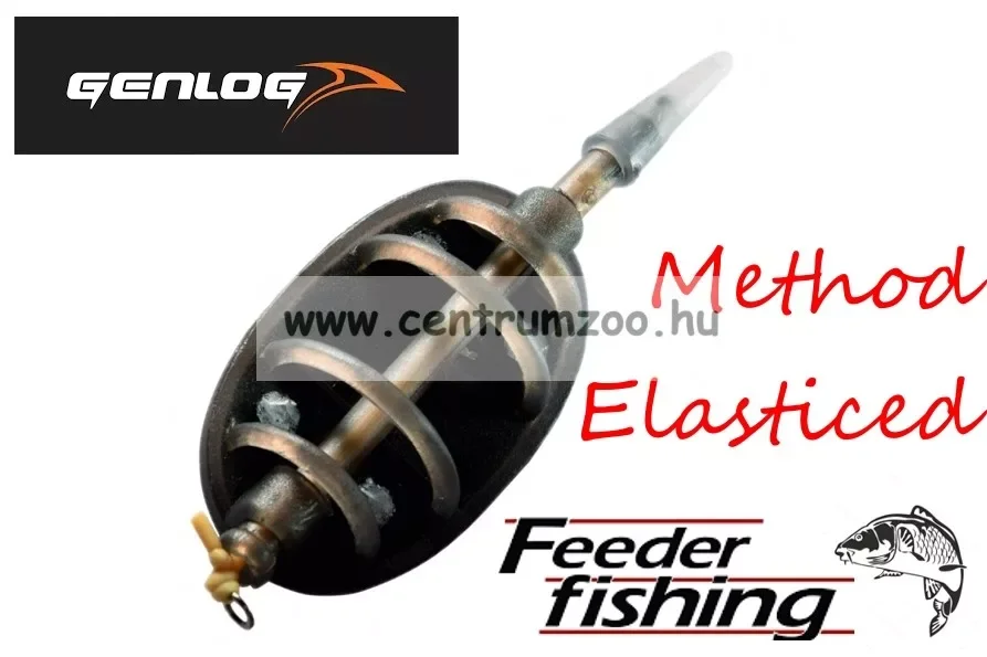 Azonnali szállítás Genlog Elasticated Flat In-Line Method Feeder - Gumizott Method Kosár 30G