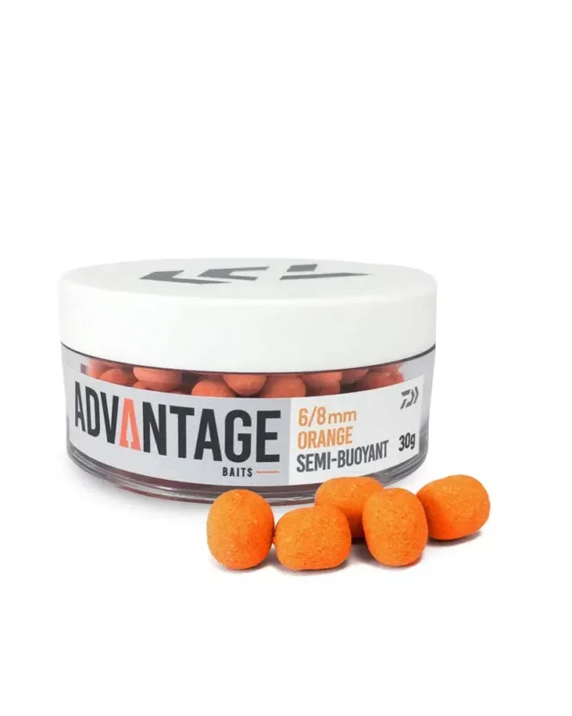 Népszerű Daiwa Advantage Baits Semi Buoyant 8/10mm 30g Hookbait Orange Chocolate (13300-101)