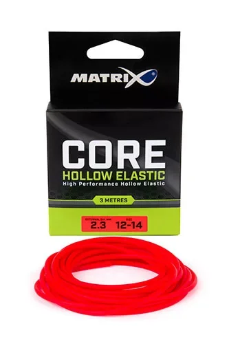 Kedvezményes ár Fox Matrix Core Hollow Elastic 12-14 3,00m 2,30mm csőgumi (GAC394) Piros