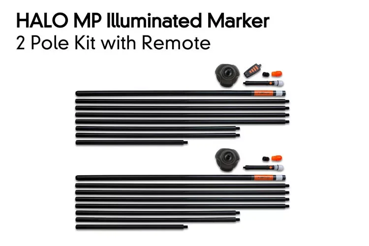 Fox Halo 2 Pole Kit Inc Remote 2.5kg súllyal dőlőbója szett 2db-os (CEI181) Legnépszerűbb