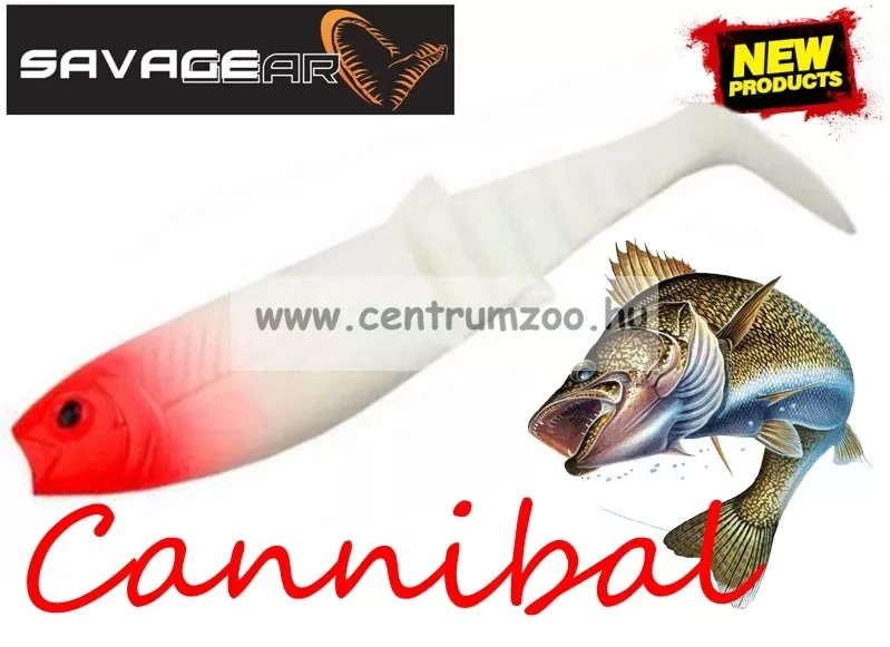 Utolsó esély Savage Gear Lb Cannibal Play Body 15Cm 33g Gumihal Red Head (69071)