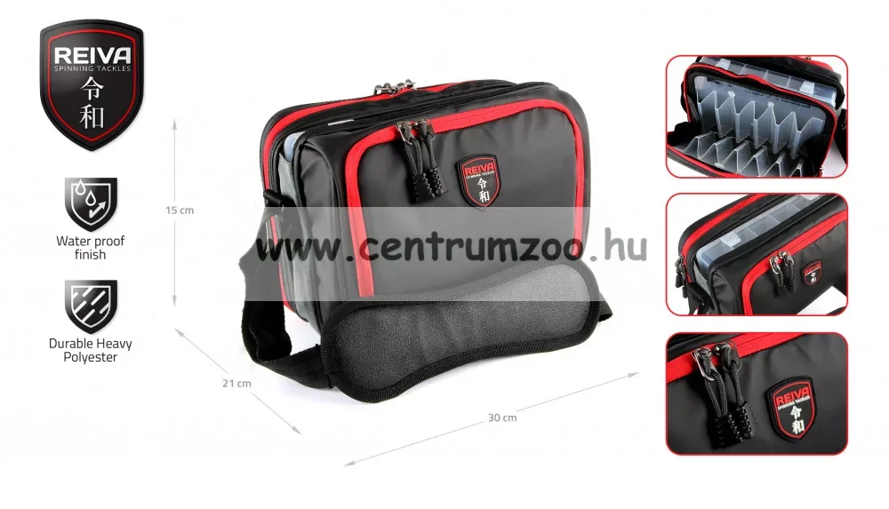 Reiva Fishing Bag - pergető táska 30x21x15cm 1 dobozzal (5220-008) Expressz szállítás