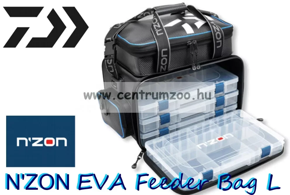 Olcsó Daiwa N‘Zon Eva Feeder Bag Large +4 Box feeder táska (13305-010)